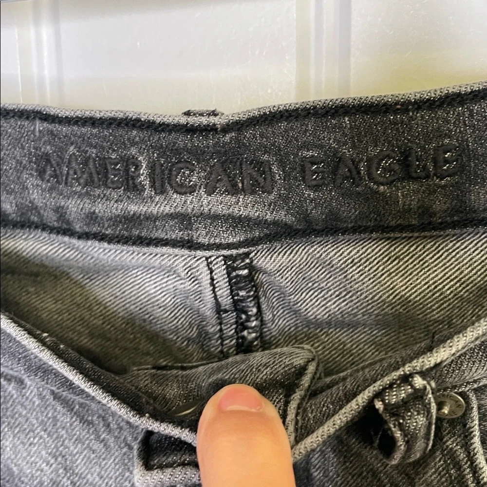 AMERICAN EAGLE OUTFITTERS WOMENS  90s BOOTCUT GRAY JEANS SIZE 6 REGULAR